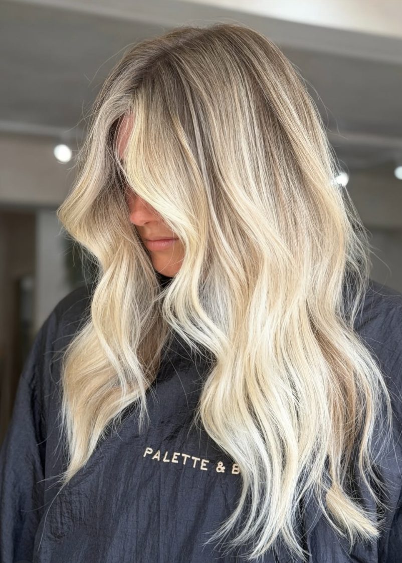 Molten blonde balayage